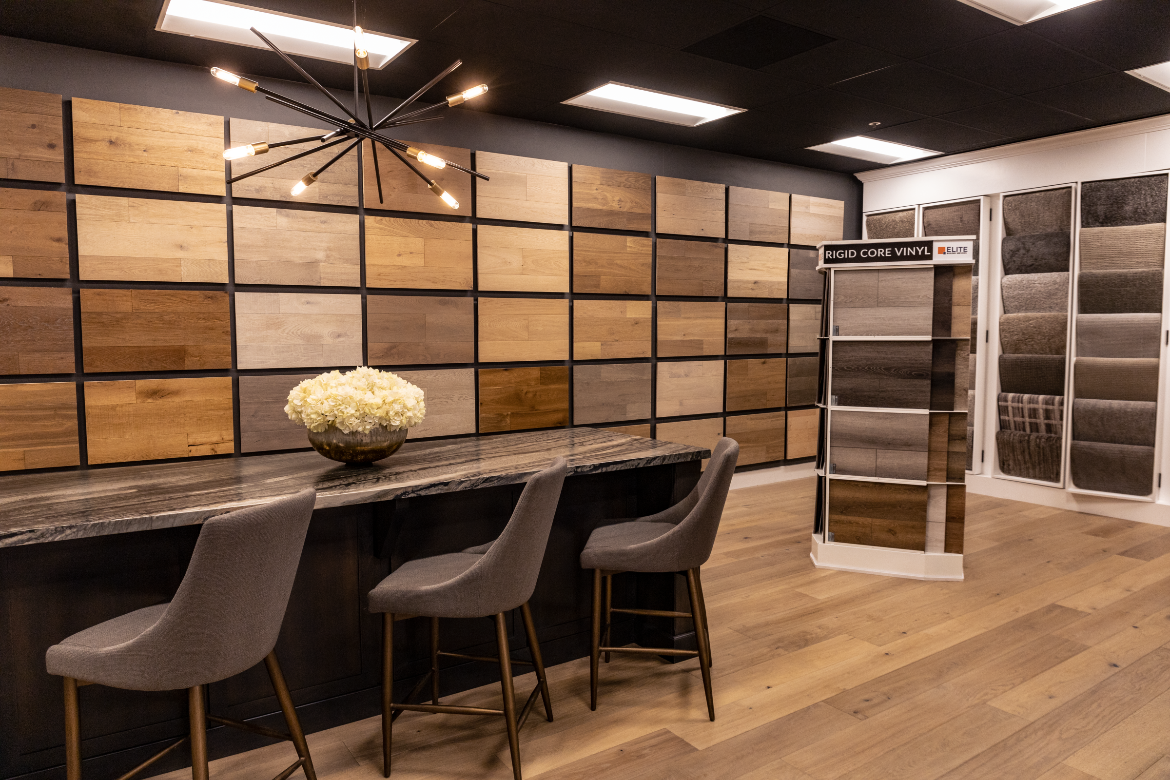 Variety of products in showroom | Elite Builder Services